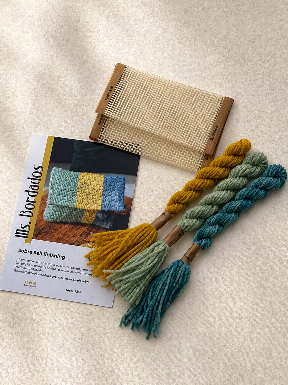 Kit de Bordado en Cañamazo – Sobre Barcelona