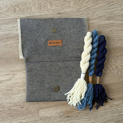 Bolsito azul Lanas mar