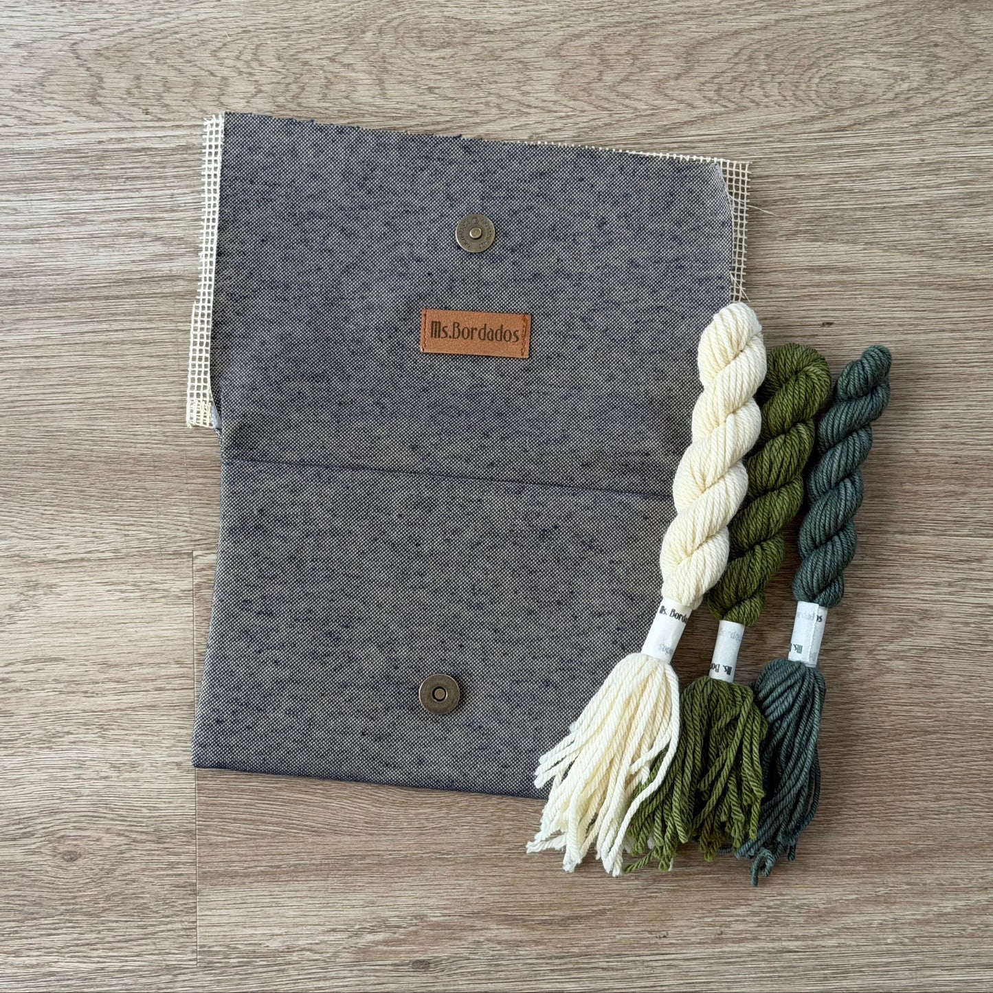 Bolsito azul Lanas selva