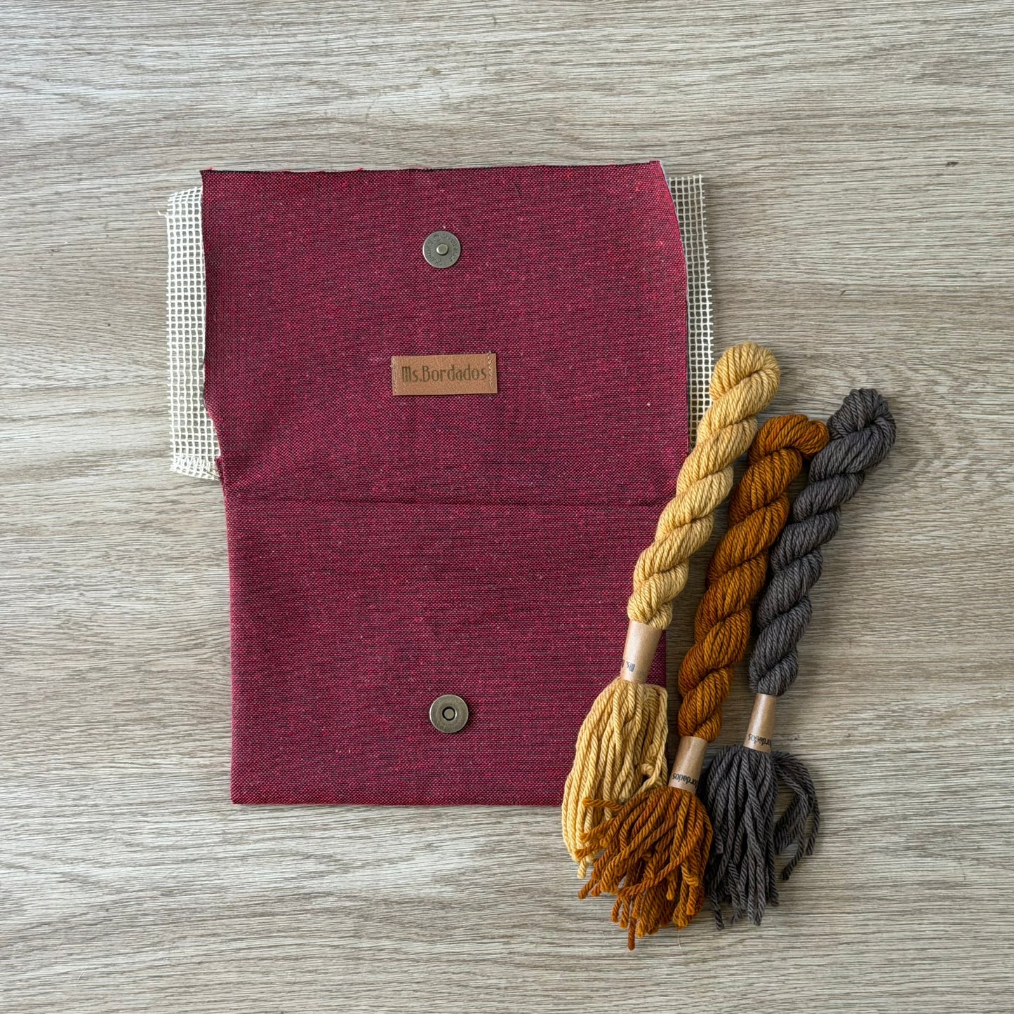 Bolsito rojo Lanas corteza