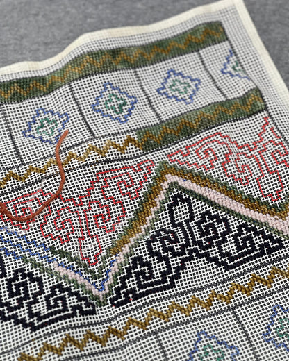 Cañamazo Pai en proceso