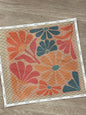 Cañamazo diseño floreal