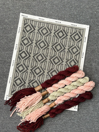 Cañamazo alexandría kit pastel