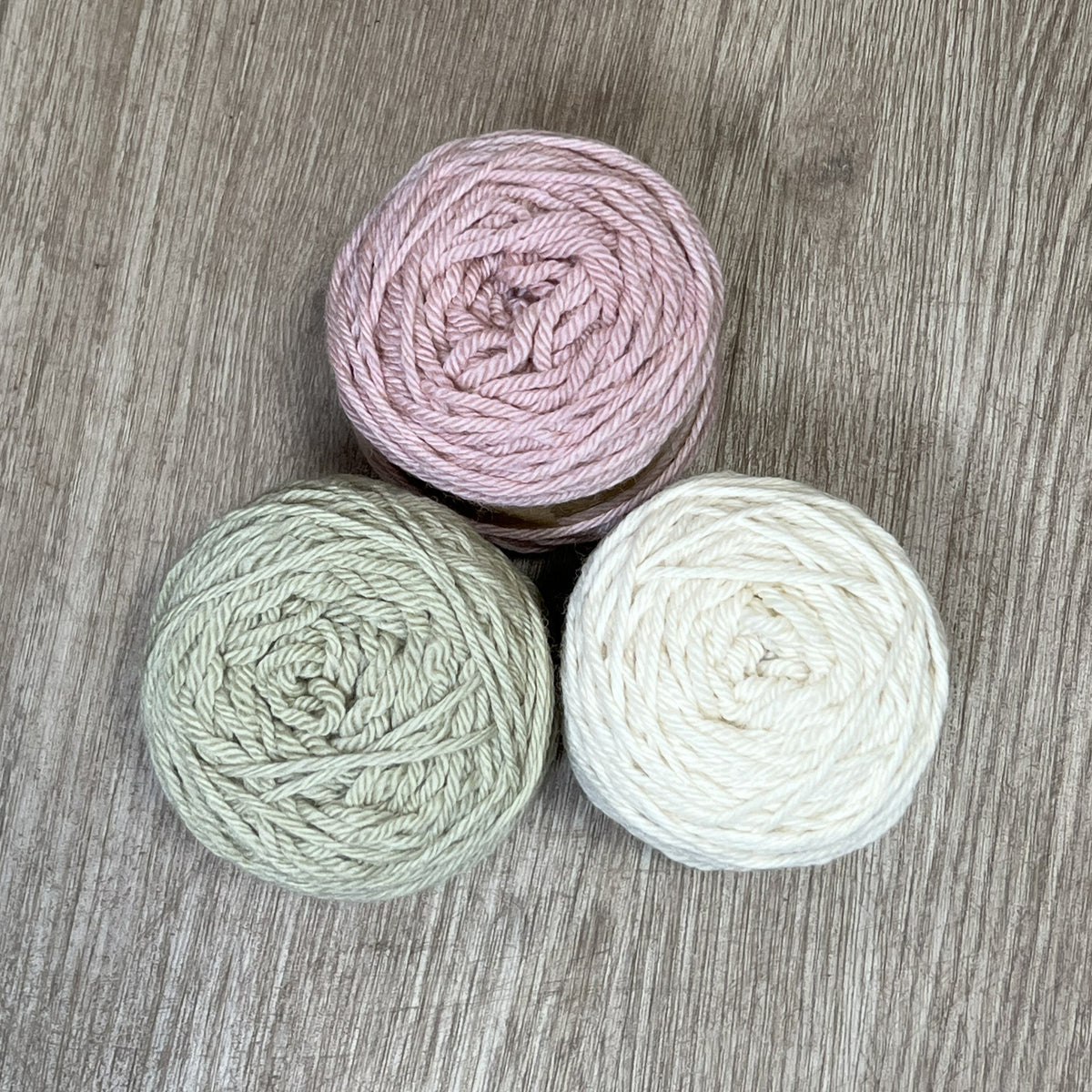Lana merino combinacion pastel