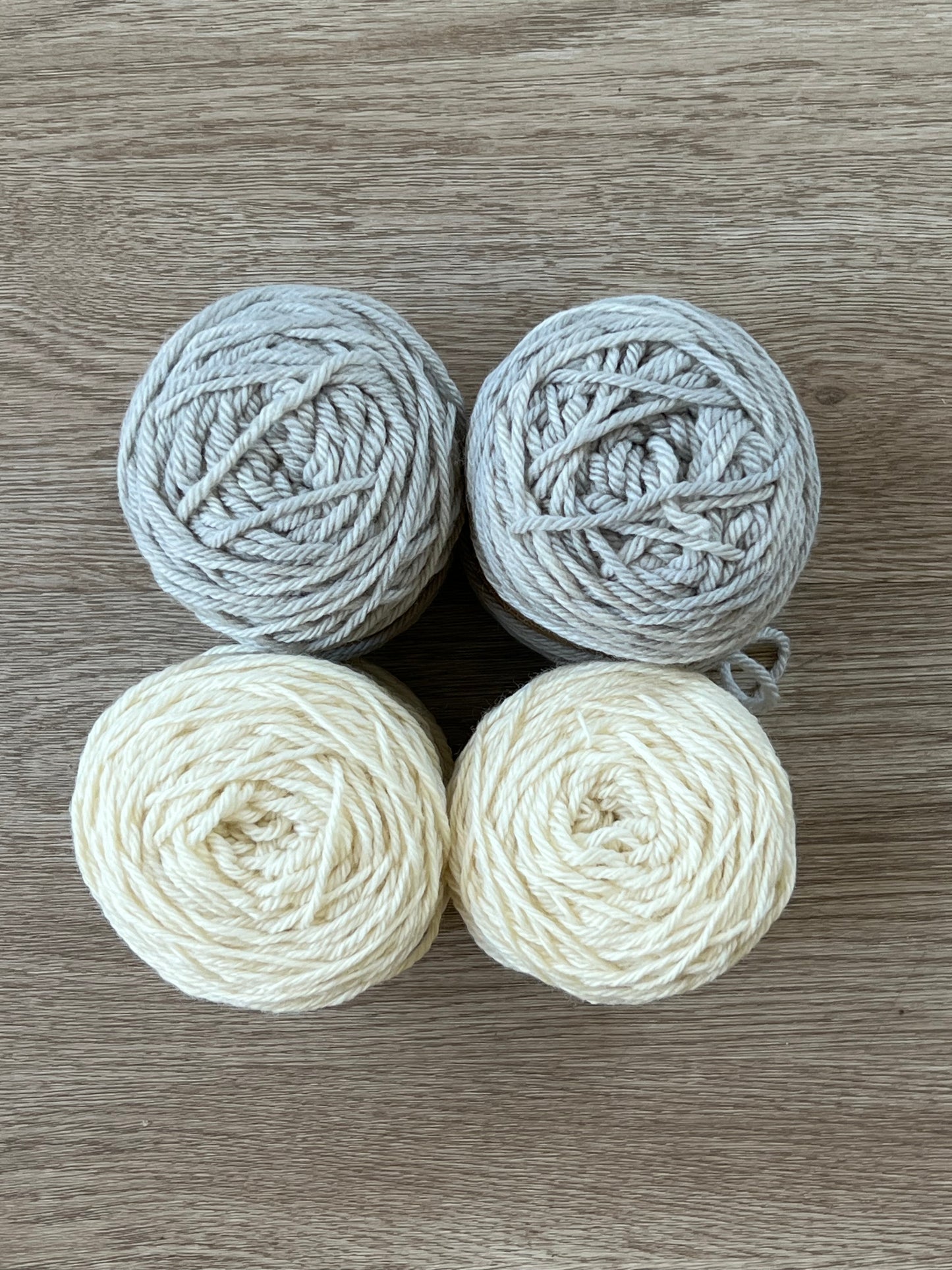 Lanas gris zig zag