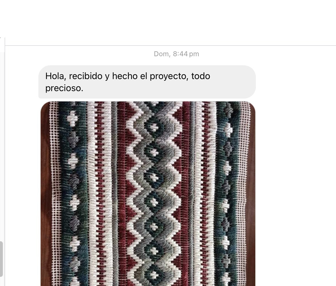 Testimonio alumna Bargello - Recibido y hecho el proyecto todo precioso