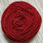 Ovillo de lana merino uruguaya color cereza