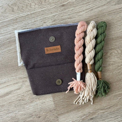 Portalentes marrón Lanas pastel