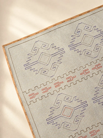 Canamazo Dibujado Alfombra Cusco Para Bordar Ms Bordados Detalle