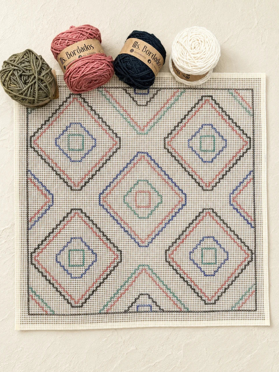 Canamazo Dibujado Ankara Para Bordar Ms Bordados