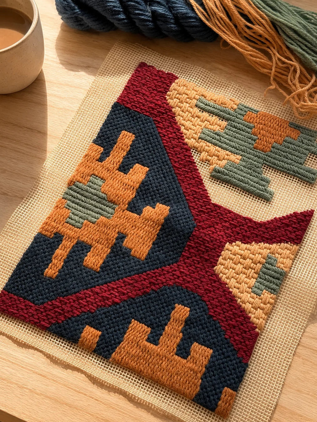 Kit de bordado en cañamazo - Sierra Patio