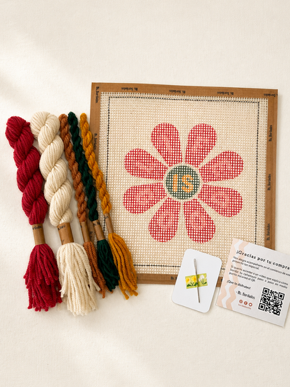Kit de bordado en petit point - Life Is Good