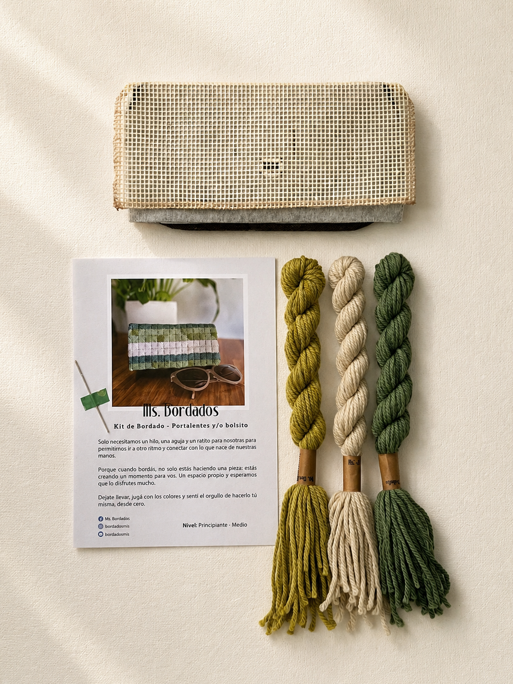 Kit de Portalentes en Cañamazo - Cleo Selva
