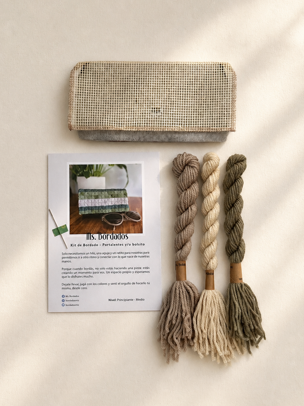 Kit de Portalentes en Cañamazo - Cleo